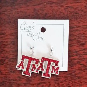 Women's Officially Licensed Texas A&M Post Earrings